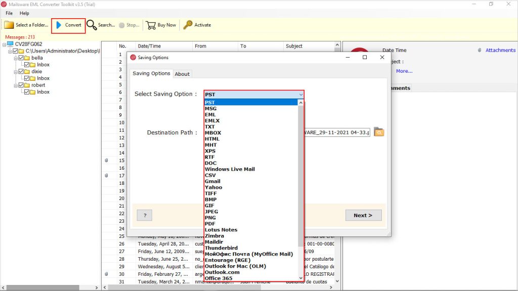 windows-live-mail-eml-converter-tool