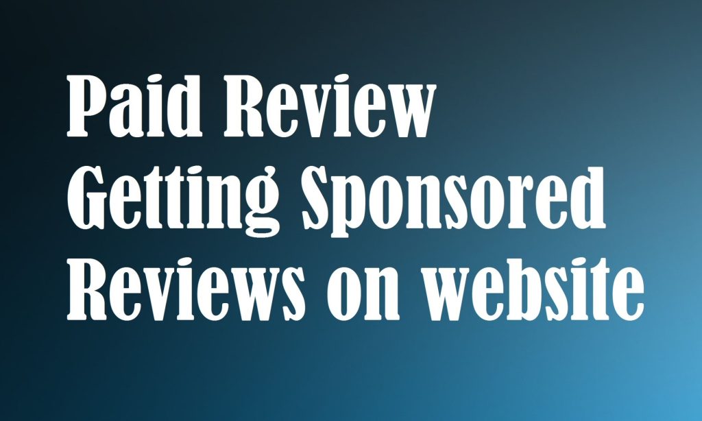 Paid Review Post