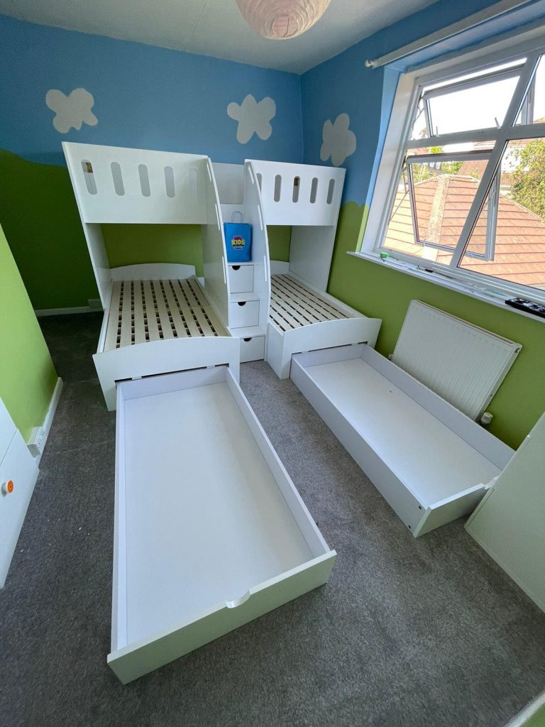 bunk bed with slide