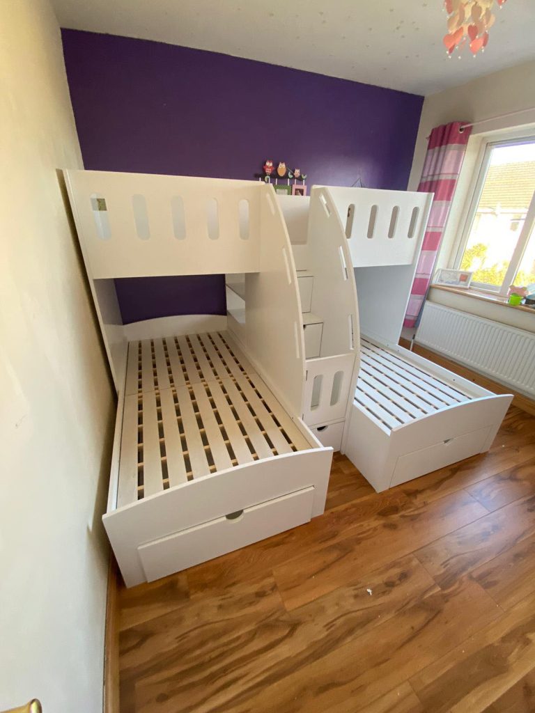 L shaped bunk beds